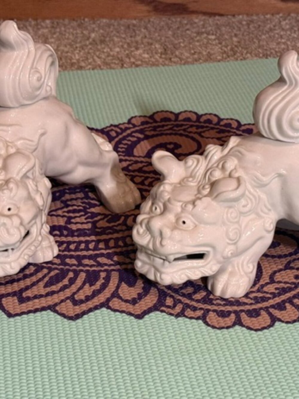 Pair of Foo Dog White Royal Seoul